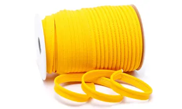 Paspelband 10 mm - col 306 Dottergelb