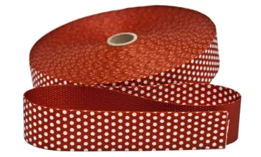 Gurtband 30 mm - Punkte Braun