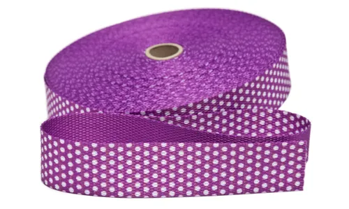 KBGBP-3018 Gurtband 30 mm Punkte Lavendel KBGBP-3018.jpg