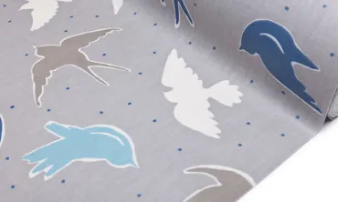 Möven auf Grau - Matt