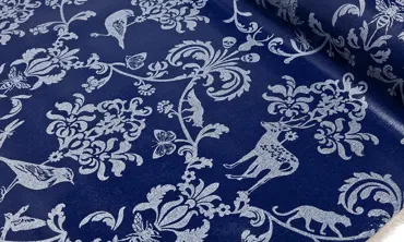 Echino Laminate - Baroque Blue Silver