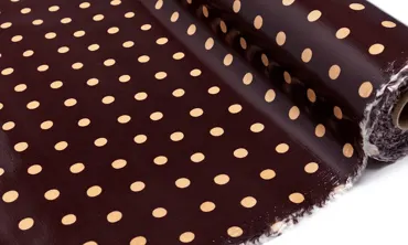 Echino Laminate - Dots Bordeaux Cream