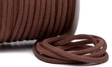 Baumwollkordel 5 mm Tabakbraun