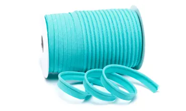Paspelband 10 mm - col 024 Aquablau