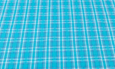 Baumwolle Seersucker - Türkis