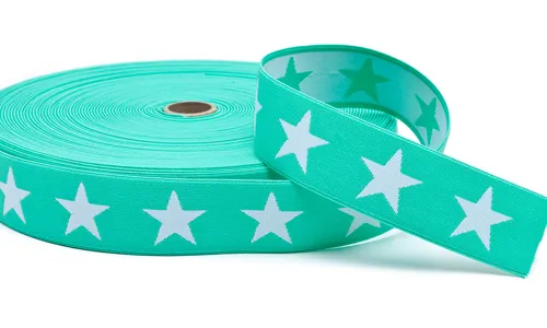 KBELA-4006 Gummiband Sterne 40 mm Mint-Weiss KBELA-4006.jpg