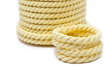 Baumwollkordel 14 mm Vanille