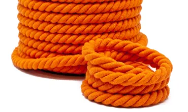 Baumwollkordel 14 mm Orange