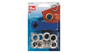 PRYM Ösen 14 mm silber