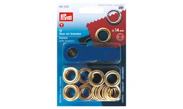 PRYM Ösen 14 mm goldig