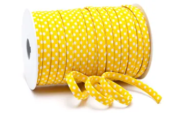 Spaghetti 7 mm w. Punkte Gelb