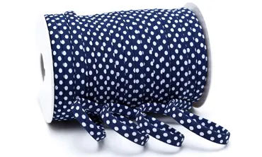 Spaghetti 7 mm w. Punkte Marine