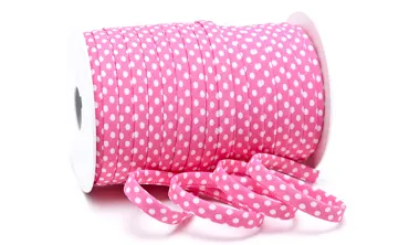 Spaghetti 7 mm w. Punkte Rosa