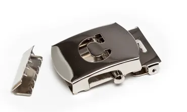 Gurtschnalle Silber poliert - C