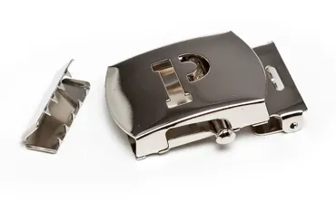Gurtschnalle Silber poliert - P