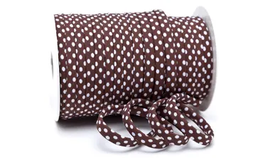 Spaghetti 7 mm w. Punkte Braun