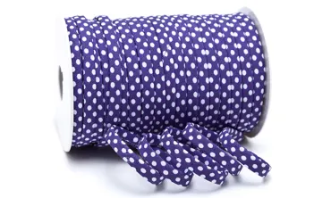 Spaghetti 7 mm w. Punkte Lila