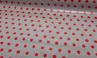 Echino Laminate - Dots Grau Rot