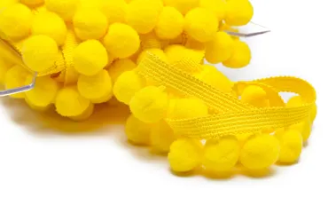 Pompons Grande Gelb