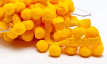 Pompons Grande Gelborange