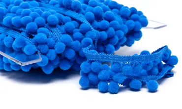 Pompons Medium Royalblau