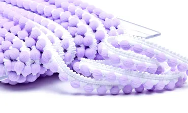 Pompons Baby Weiss Helllila