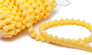 Pompons Baby Pfirsichgelb