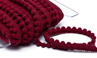Pompons Baby Bordeaux
