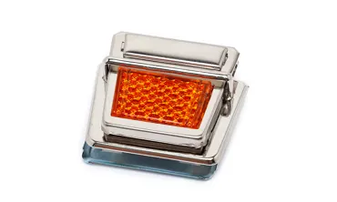 Mappenschloss Reflektor Orange