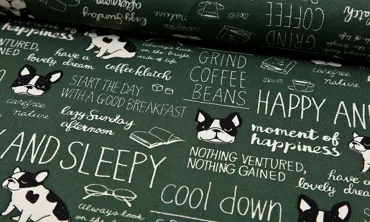 Kokka Happy and Sleepy Grün