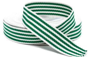 Gurtband 40 mm Streifen Grün