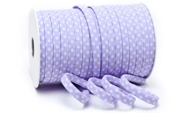 Spaghetti 7 mm w. Punkte Helllila