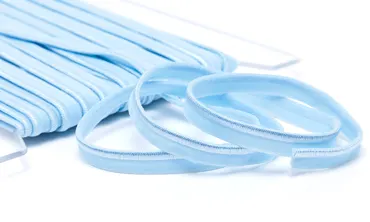 Paspelband 10 mm elastisch Babyblau