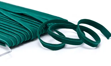 Paspelband 10 mm elastisch Dunkelgrün