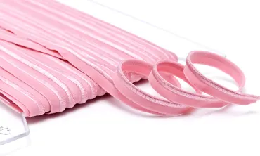 Paspelband 10 mm elastisch Altrosa