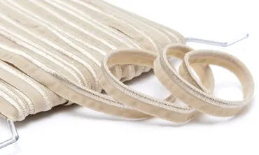 Paspelband 10 mm elastisch Beige