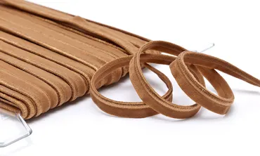 Paspelband 10 mm elastisch Braun