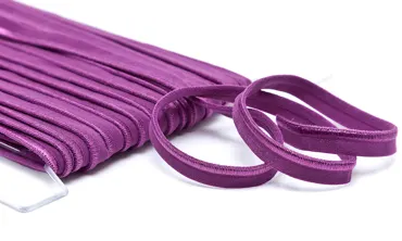 Paspelband 10 mm elastisch Violett
