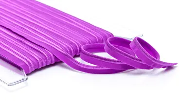 Paspelband 10 mm elastisch Hellviolett