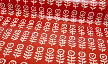 Echino Laminate - Retroflowers Orange