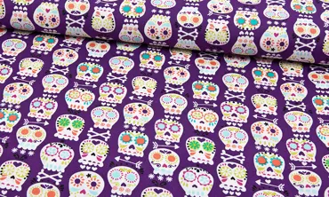 Baumwolle Bone Head Lila