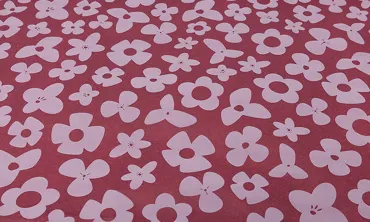 Seidenpapier Retroflower Granat