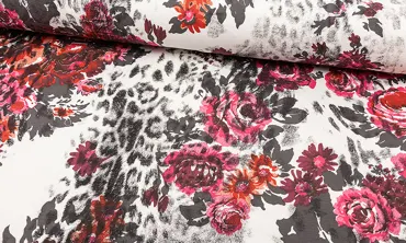 French Terry - Wild Rose Ecru