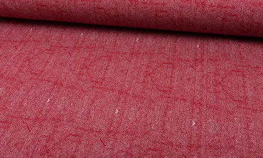 French Terry Brushed Fischgrät Red