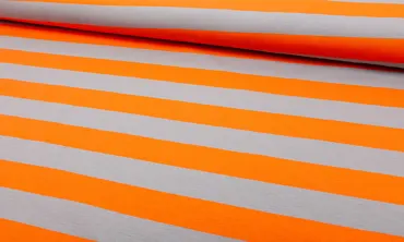 Jersey Blockstreifen Orange