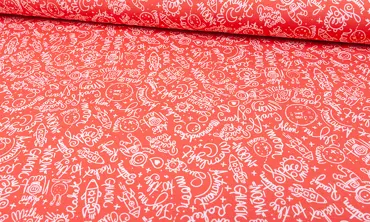 French Terry Astronaut Coral