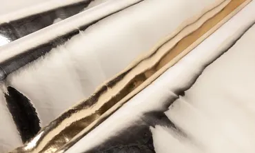 Kunstleder - Spiegel Gold