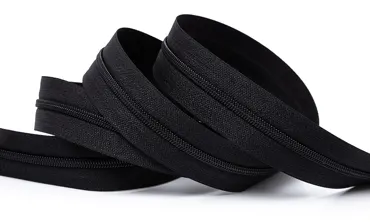 Reissverschluss 4 mm Uni - Schwarz