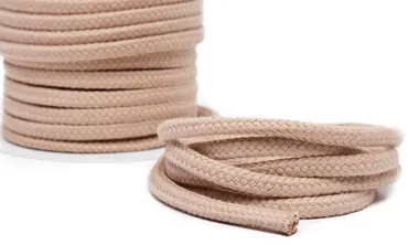 Baumwollkordel 9 mm Beige