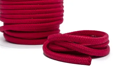 Baumwollkordel 9 mm Erdbeerrot